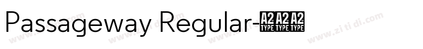 Passageway Regular字体转换
